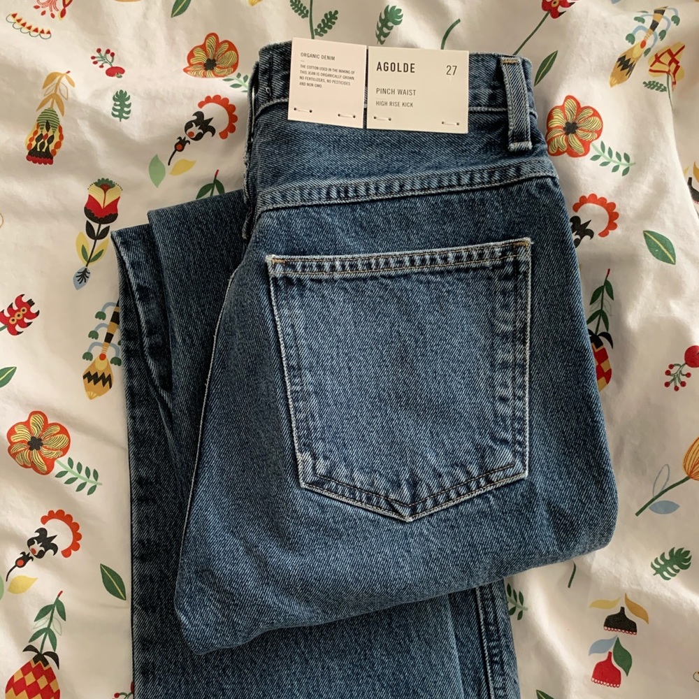 NWT Agolde Pinch waist high rise kick Jeans